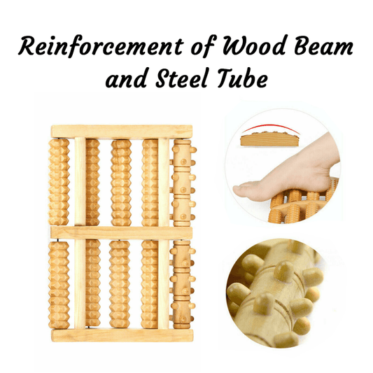 WOODEN 5 ROLLER FOOT MASSAGER - CozyBuys