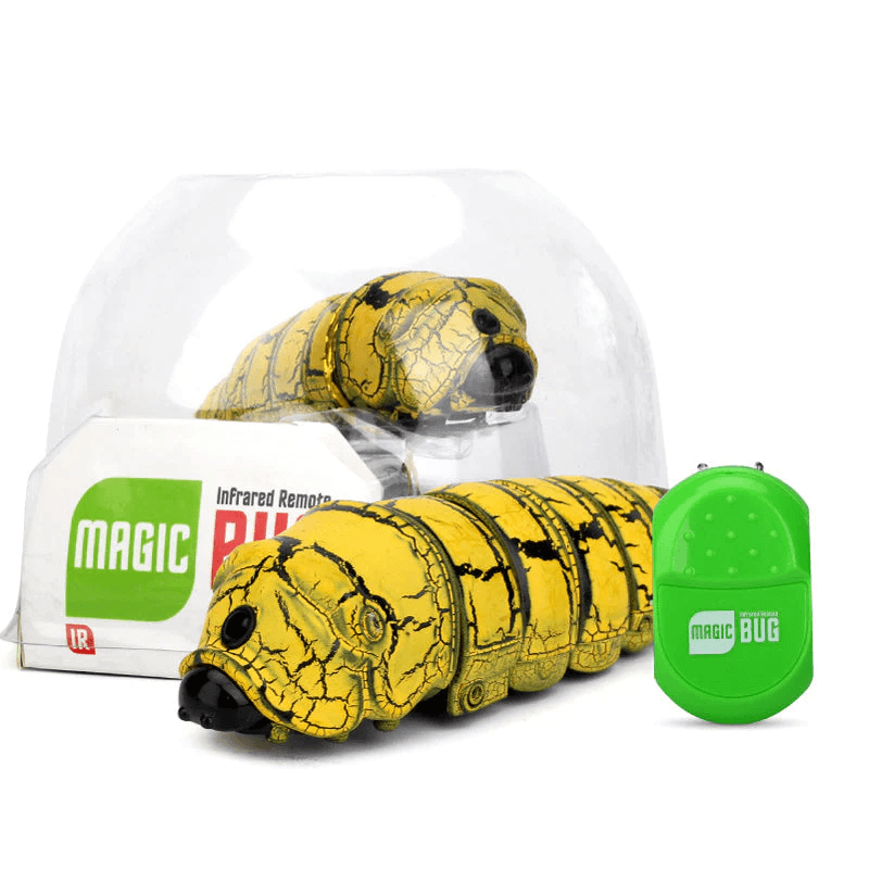 Remote Control Caterpillar Toy - yellow - CozyBuys
