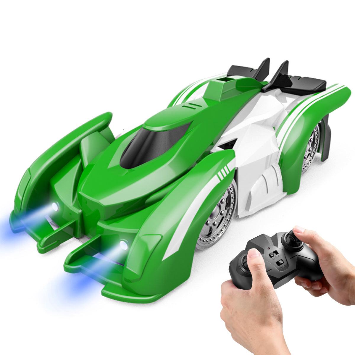 Wall Climbing RC Remote Control Wireless Car Intelligent Treat Toys - Green - 0 - CozyBuys