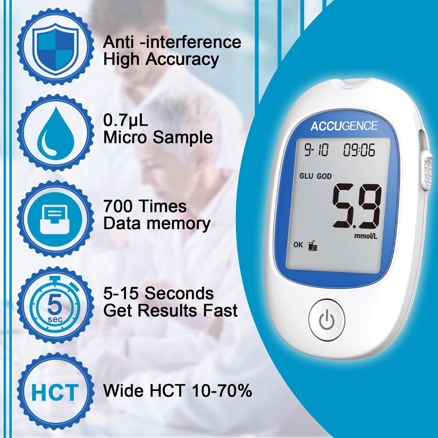 SusWel™ Blood Glucose / Uric Acid / Blood Ketone 3 in 1 Test Kit