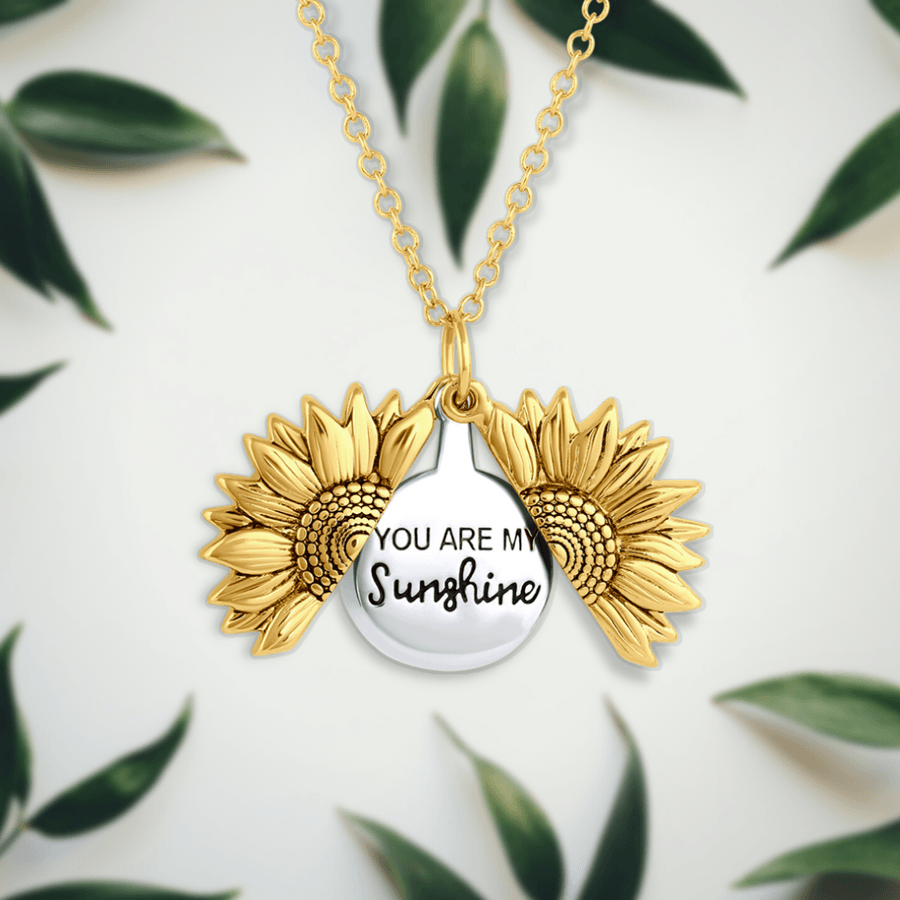 "You Are My Sunshine" Sunflower Necklace - You are my sunshine - CozyBuys