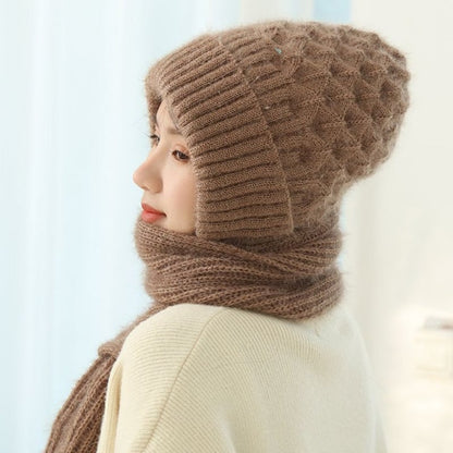 Knitted Hooded Scarf