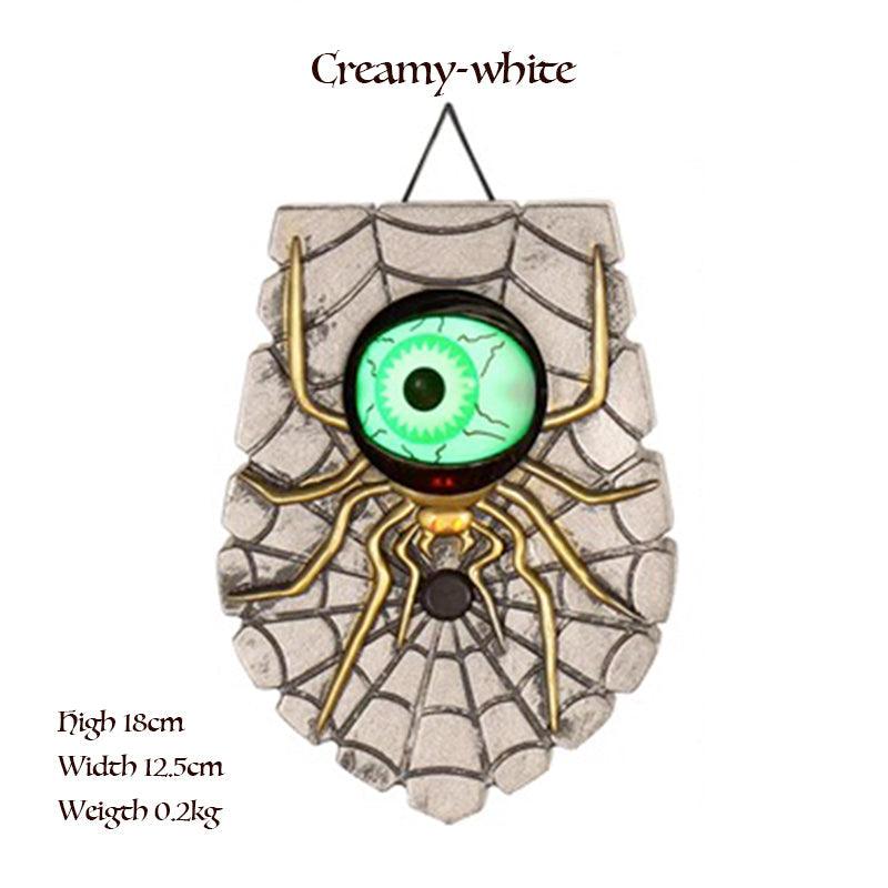 🔔 Animated Eyeball Doorbell with Spooky Sounds - Spider - CozyBuys