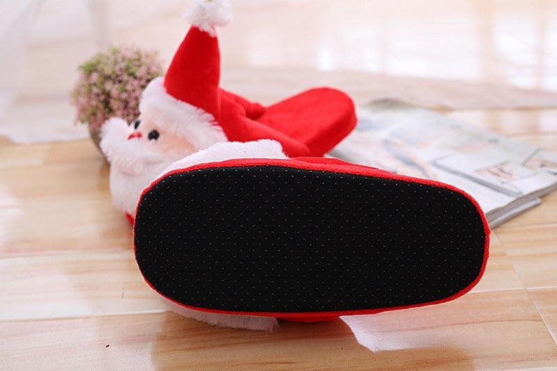 Cozy Claus Cotton Comforts - Santa Slippers - CozyBuys