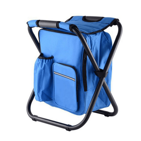 Portable Backpack Stool - Blue - CozyBuys