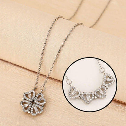 2 in 1 Necklace - Silver - 2 in 1 necklace - CozyBuys